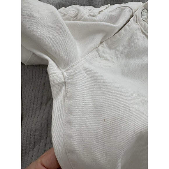 7 for All Mankind Jeans Women's 28 Bootcut White Denim Flare Low Rise 28x33 - Picture 9 of 9